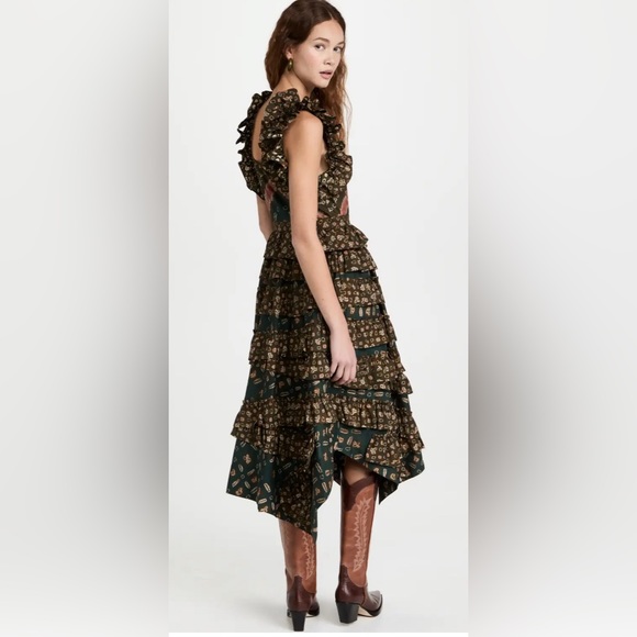 Ulla Johnson Nia Ruffle Dress in Jasper - Picture 3 of 6